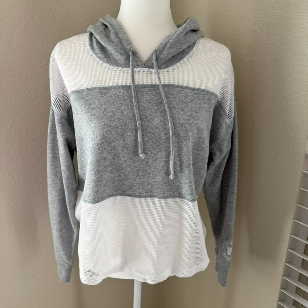 Grey & White Mesh Victoria's secret Hoodie